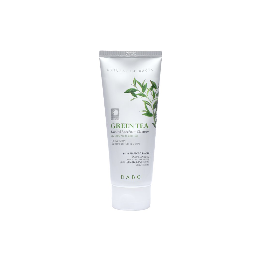 Dabo-Natural-Rich-Foam-Cleanser-Green-Tea-180-ml-5 Dabo Natural Rich Foam Cleanser Green Tea 180 ml - Image 1